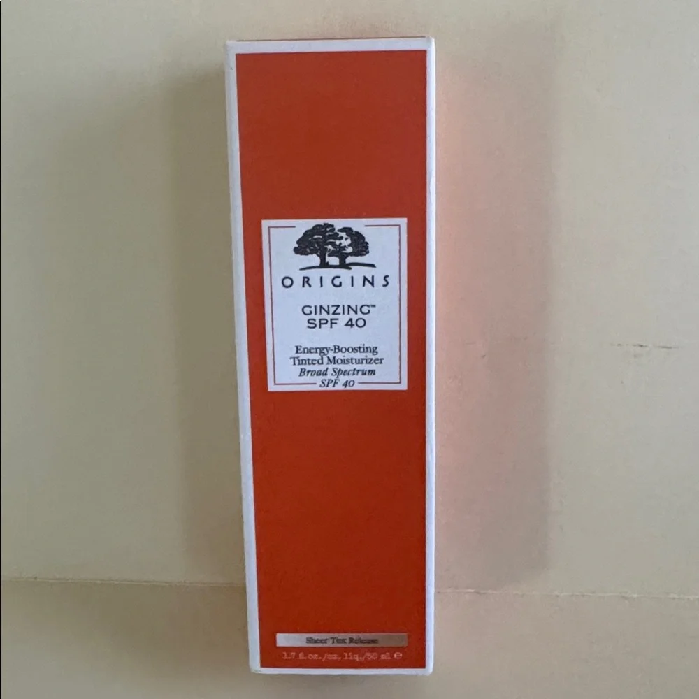 ORIGINS Ginzing SPF 40 Energy-Boosting Tinted Moisturizer 1.7oz NIB $48